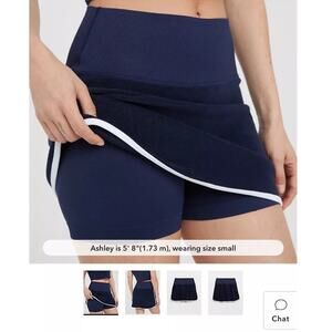 [Offline by Aerie] Navy Blue Hole in One Terry Cloth Mini Skort NWT Size Large L